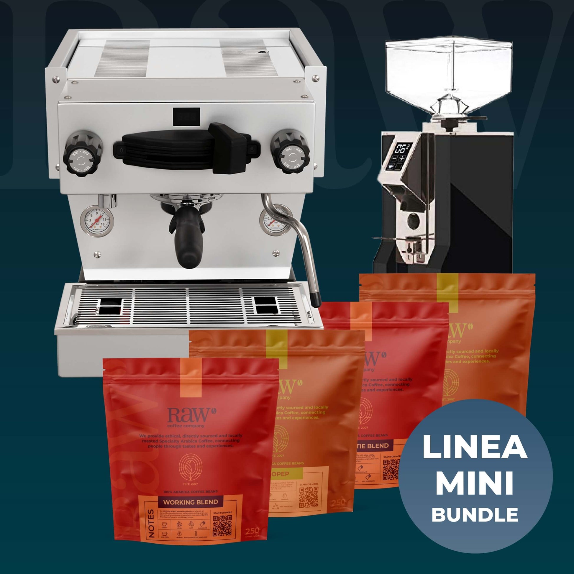 Linea-Mini-Grey_Specialita-Black_Bundle_RAW-Coffee-Company