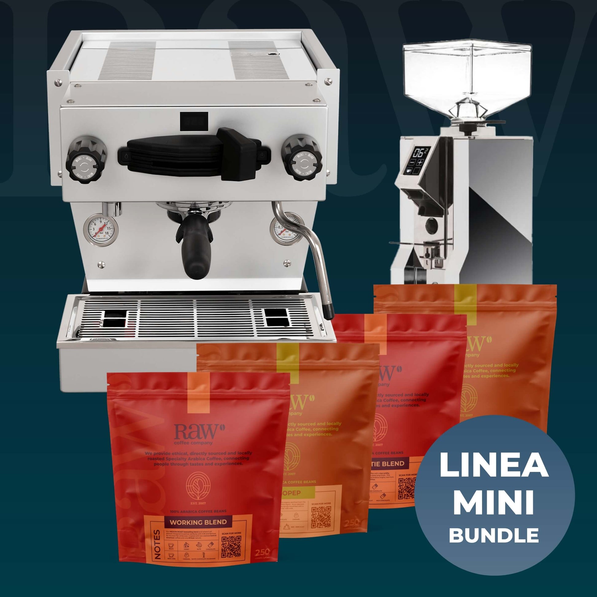 Linea-Mini-Grey_Specialita-Chrome_Bundle_RAW-Coffee-Company