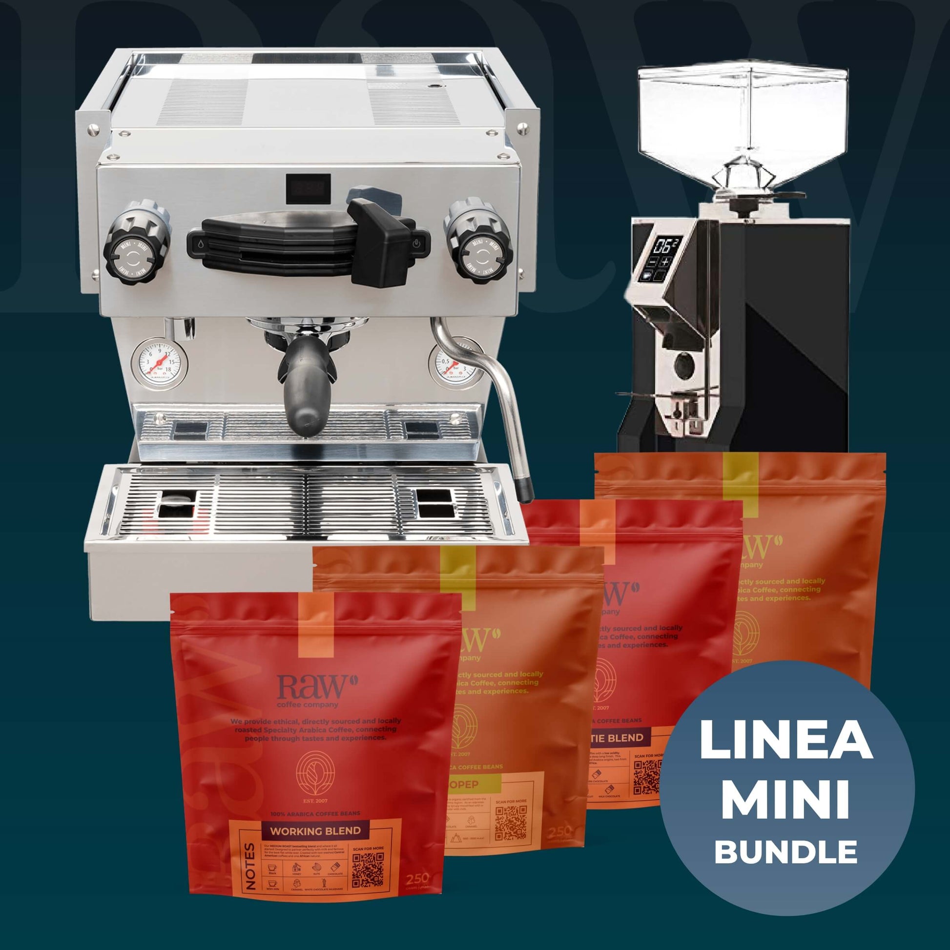 Linea-Mini-Stainless-Steel_Specialita-Black_Bundle_RAW-Coffee-Company